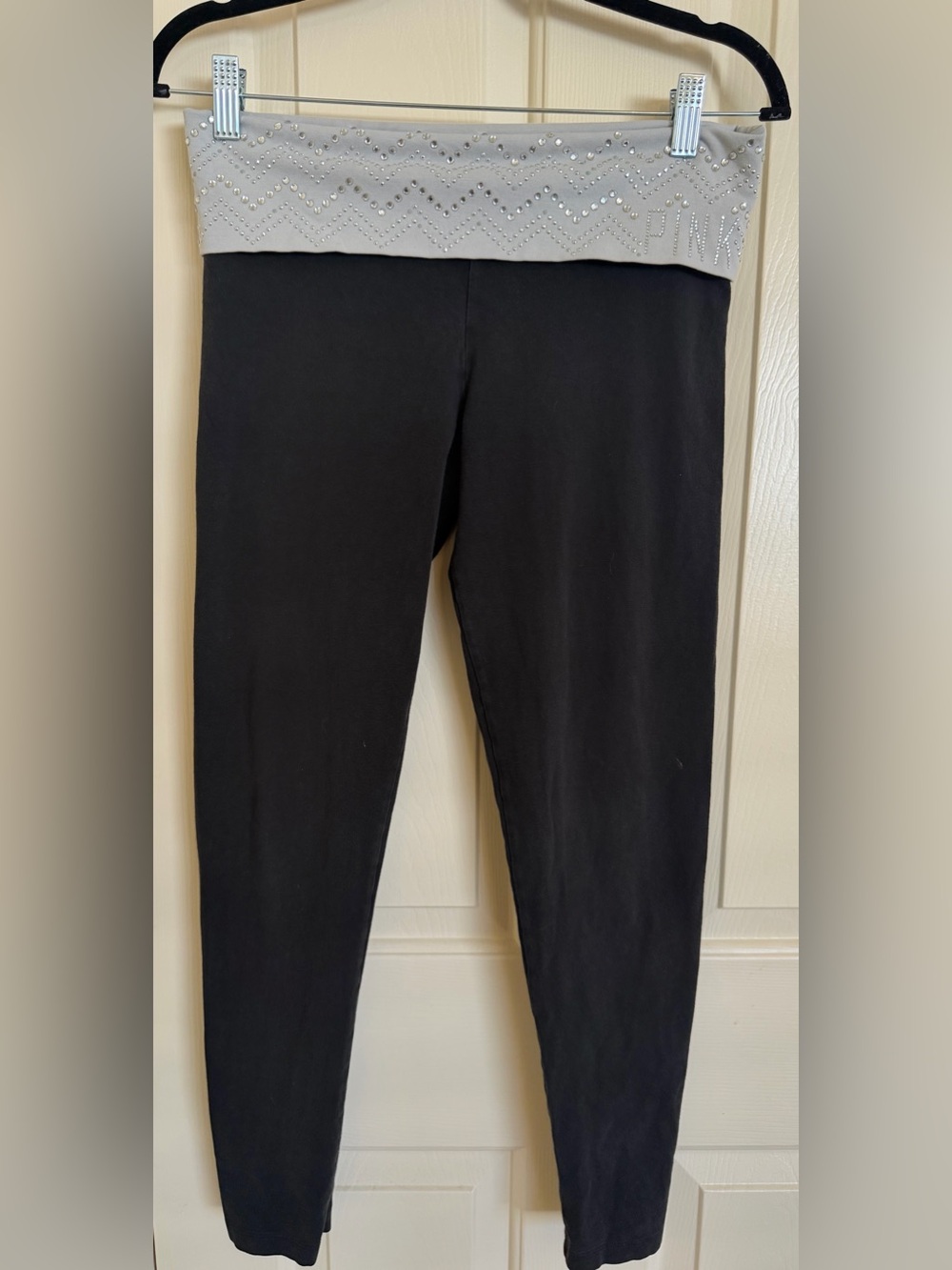 PINK Victoria's Secret Rhinestone Foldover Legging